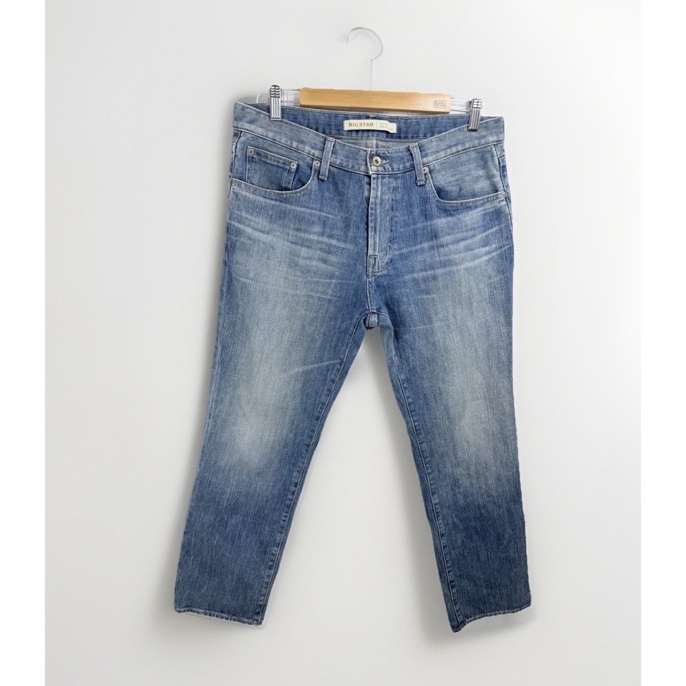Big Star Union Straight Leg Jeans Mens 34S Blue Excellent Medium Wash Regular